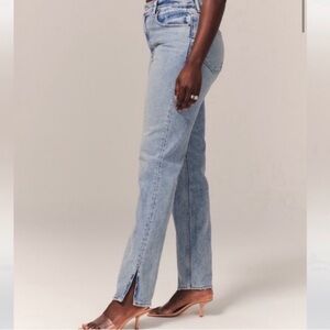 Abercrombie & Fitch 90's Straight Ultra High Rise Curve Jeans Denim 28/6 Short